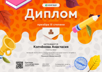 Копчёнова Анастасия - диплом